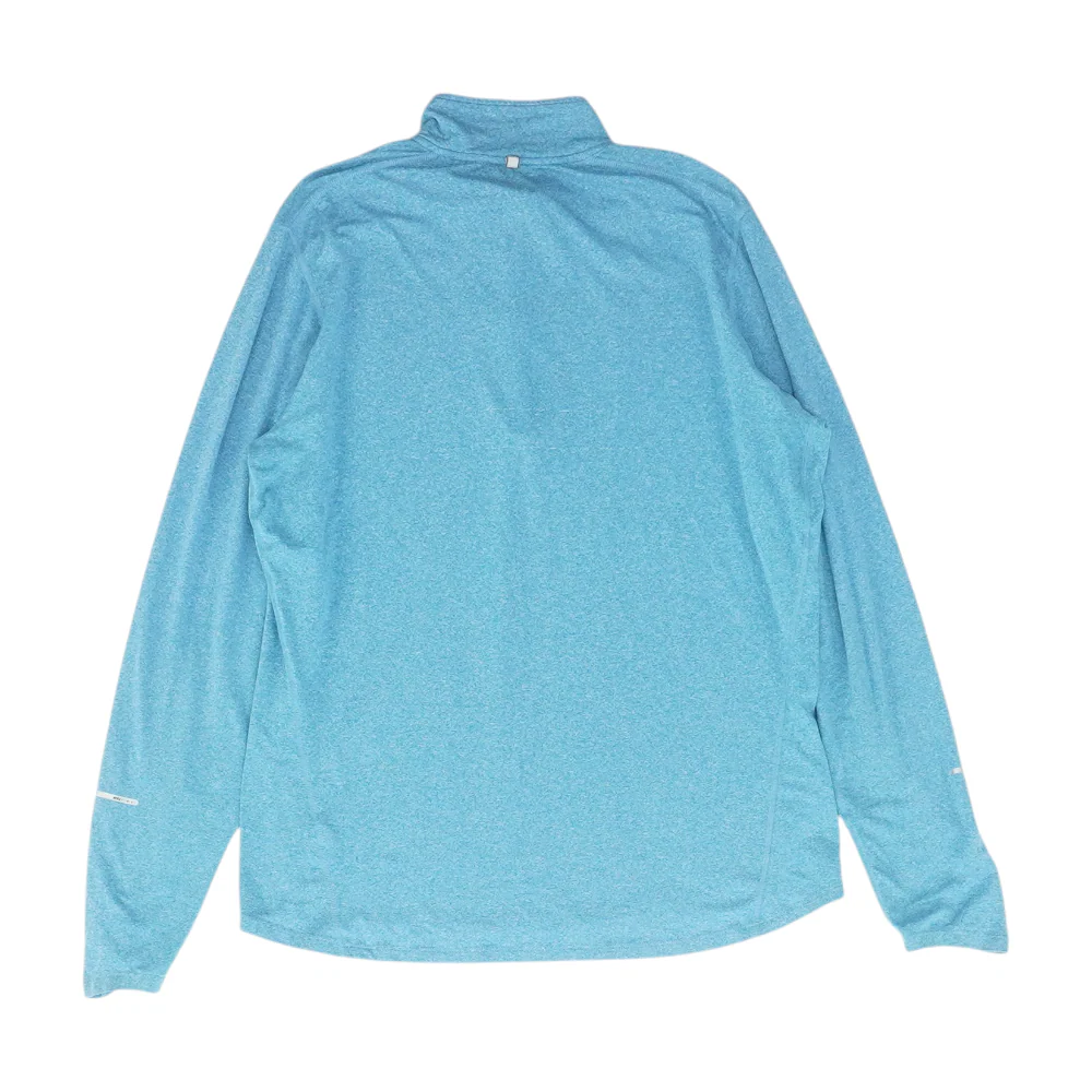 Blue Solid 1/4 Zip Pullover - Image 2