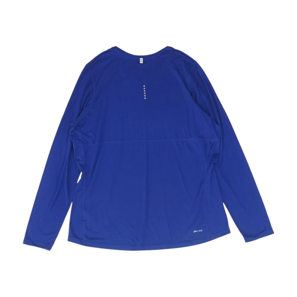 Blue Solid Active T-Shirt - Image 2