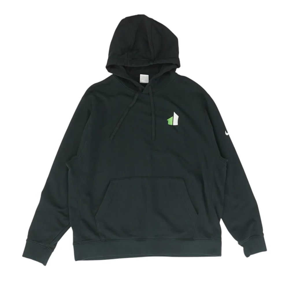 Black Solid Hoodie Pullover