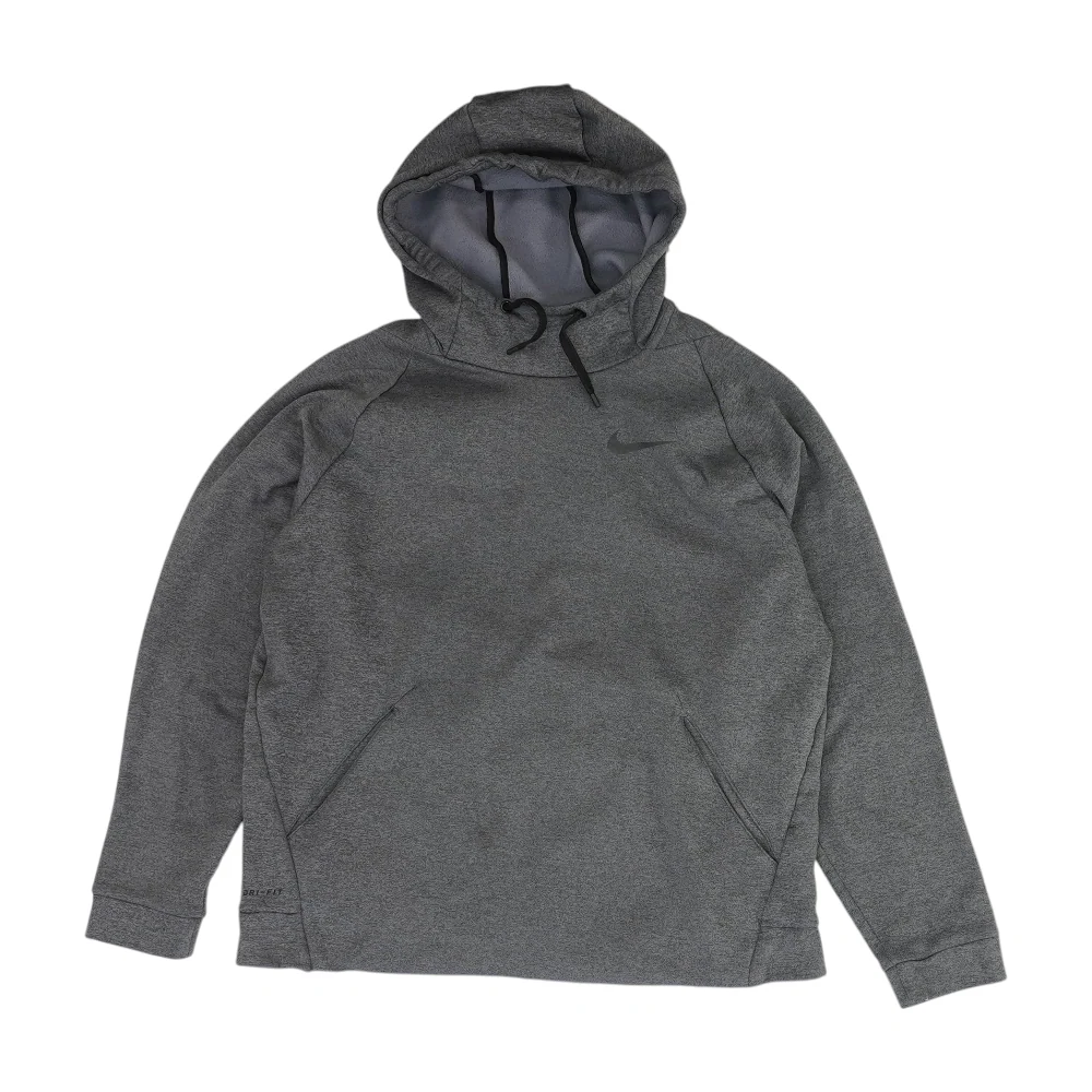 Gray Solid Hoodie Pullover