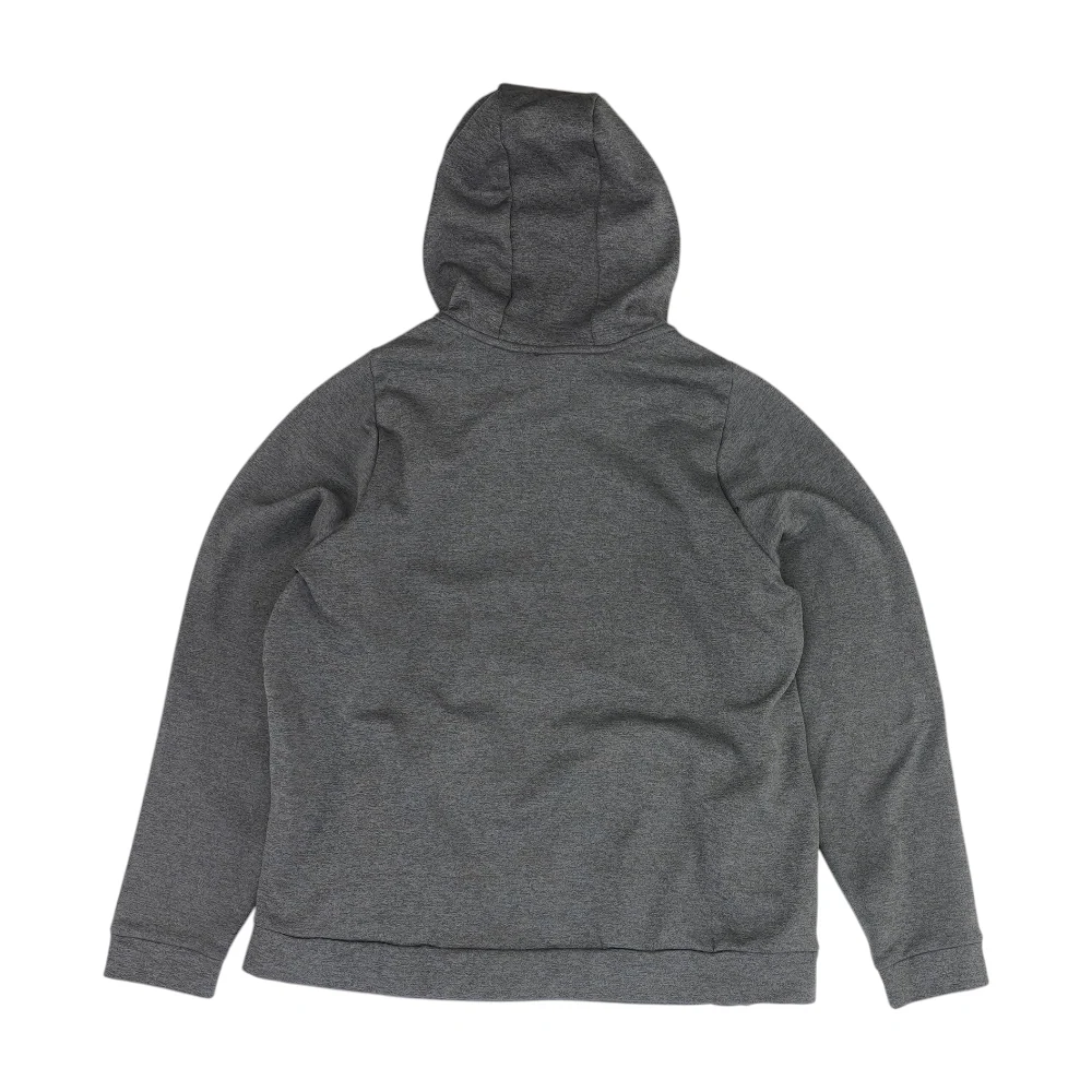 Gray Solid Hoodie Pullover - Image 2