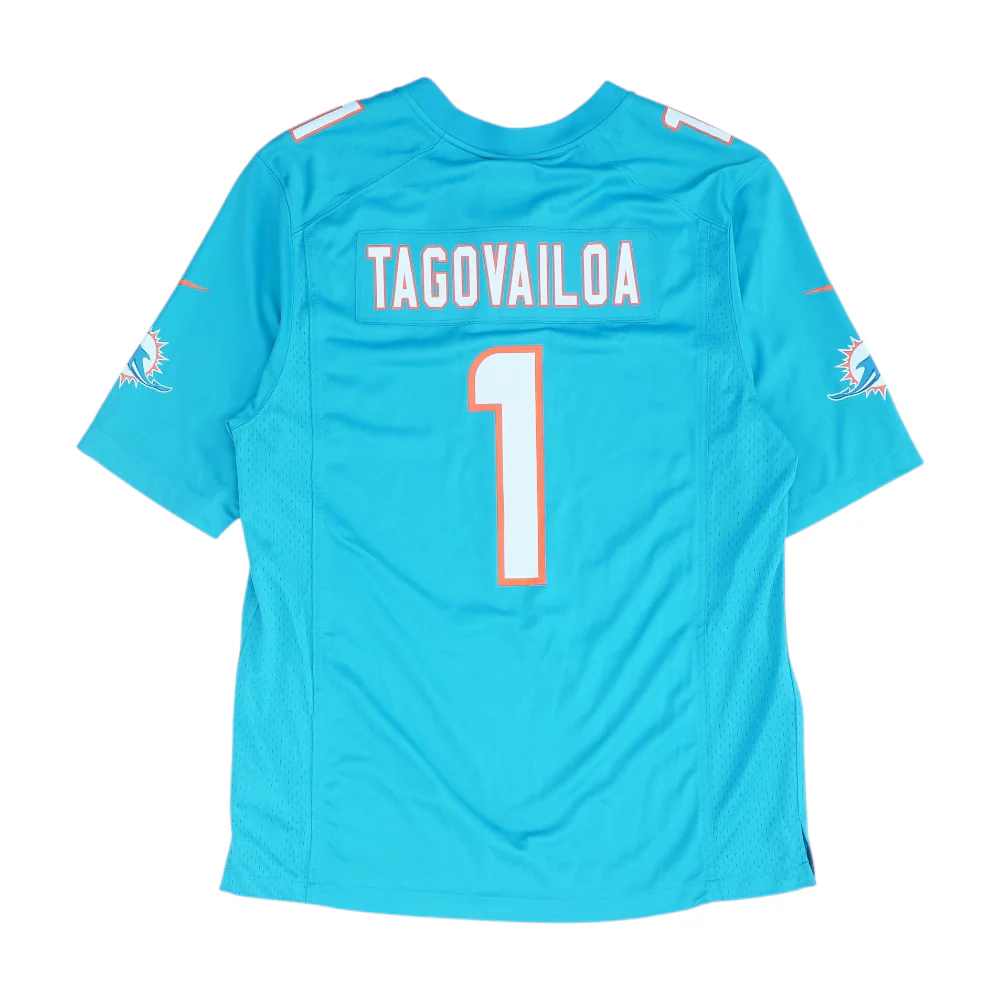 Men's Turquoise Miami Dolphins Short Sleeve Jersey - Image 2