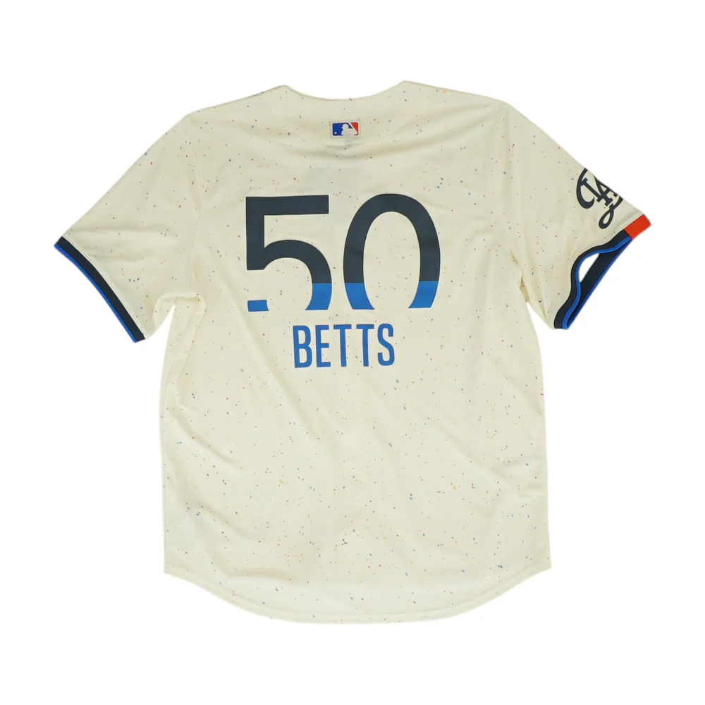 Men's Ivory Los Angeles Dodgers Short Sleeve Jersey - Image 2
