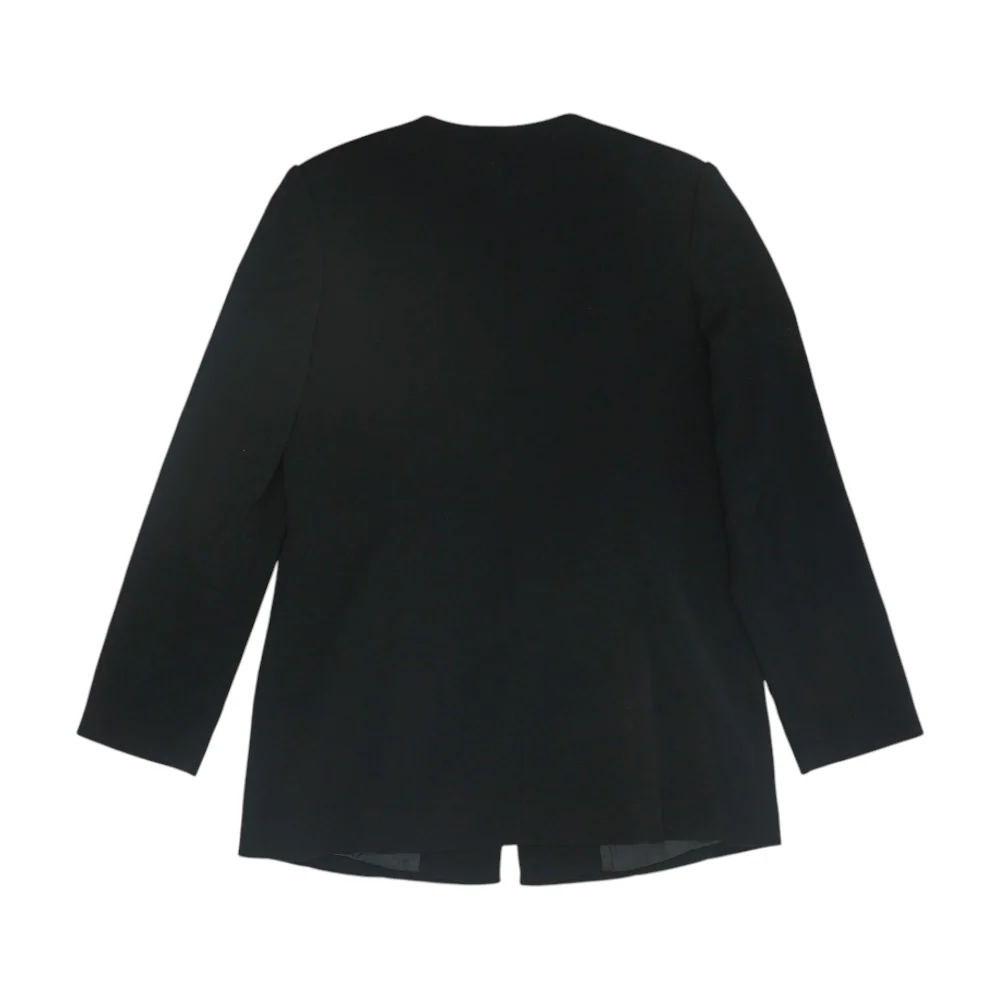 Black Solid Blazer - Image 2