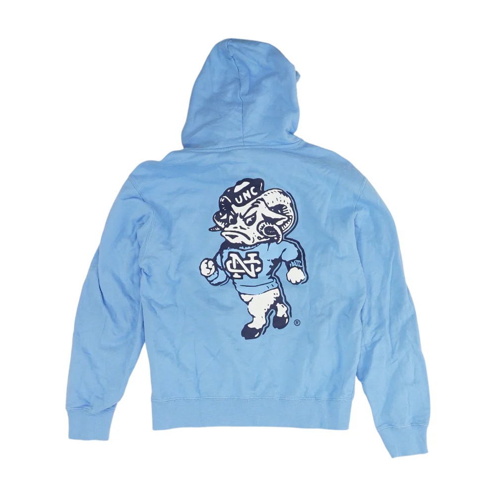 Blue Carolina Tar Heels Solid Hoodie Pullover - Image 2