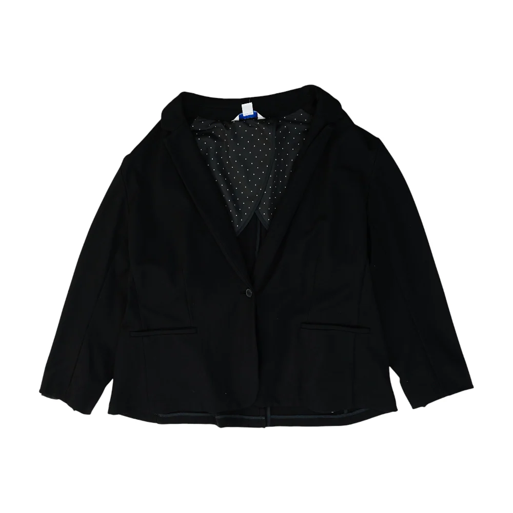 Black Solid Blazer