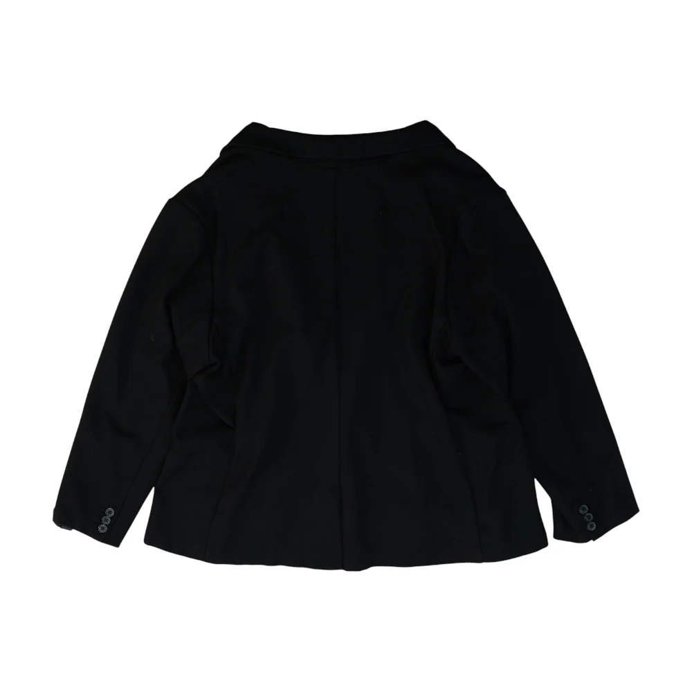 Black Solid Blazer - Image 2