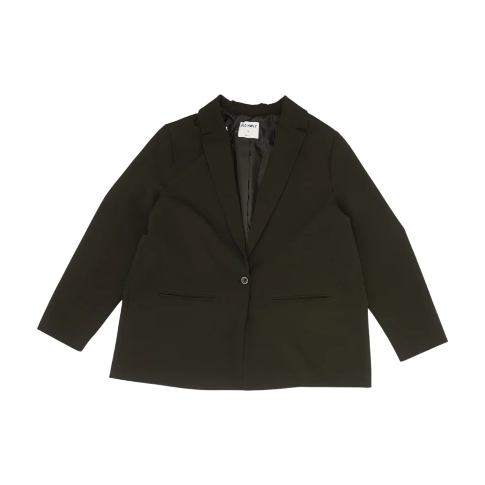 Black Solid Blazer