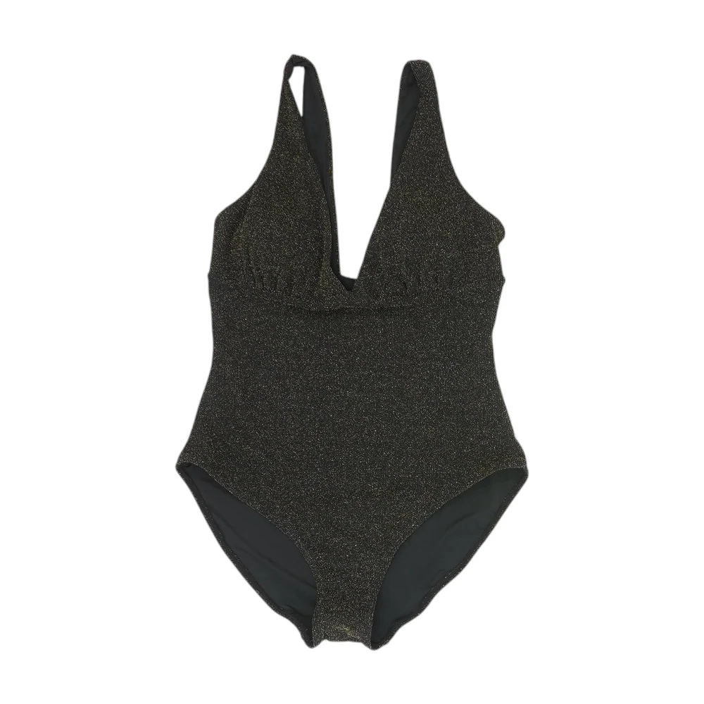 Black Abstract One-Piece