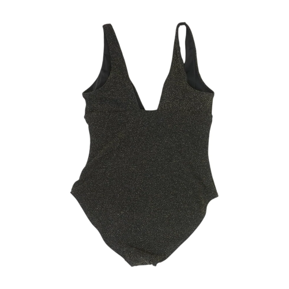 Black Abstract One-Piece - Image 2