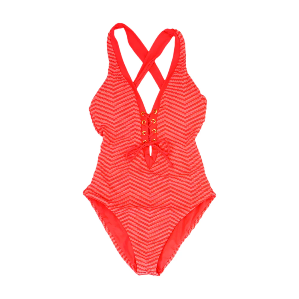 Coral Print One-Piece