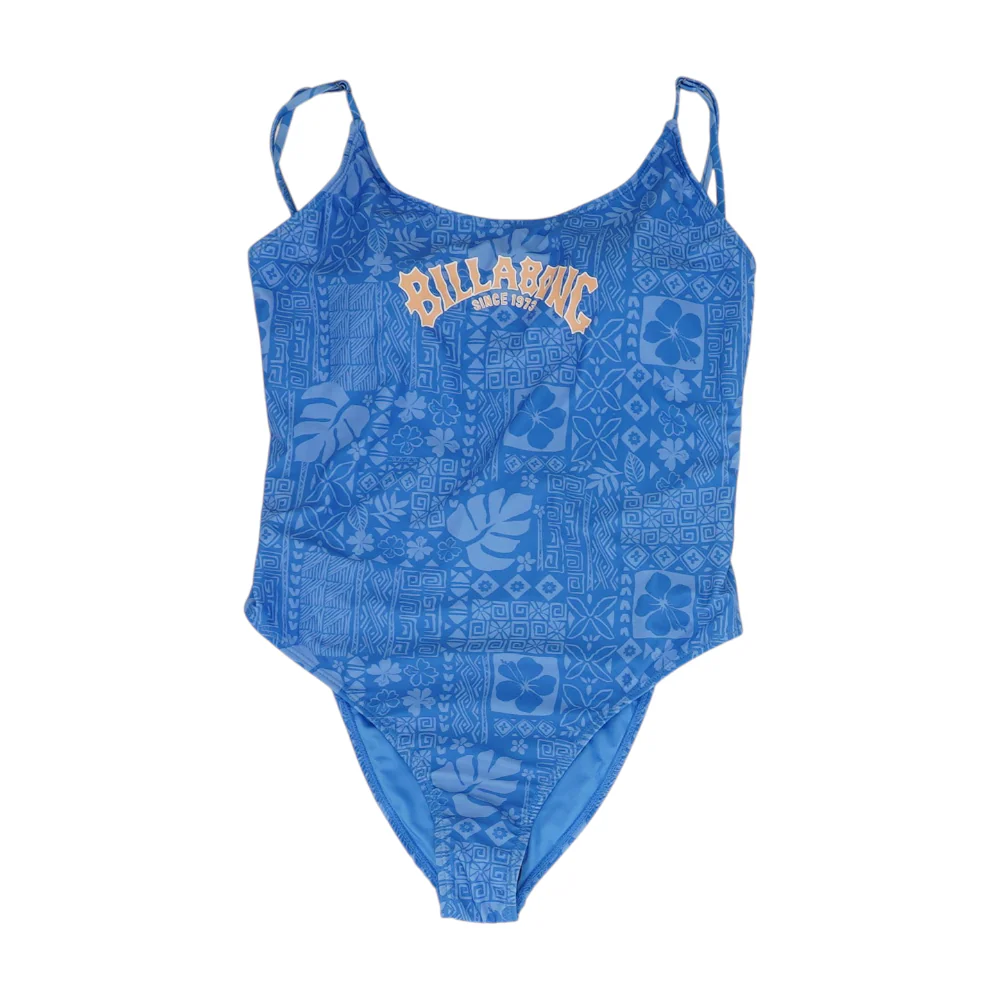 Blue Abstract One-Piece