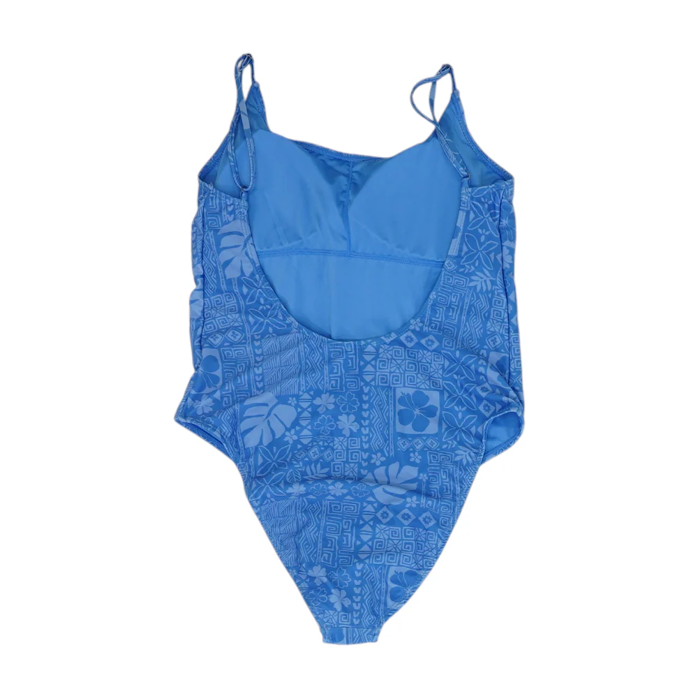 Blue Abstract One-Piece - Image 2