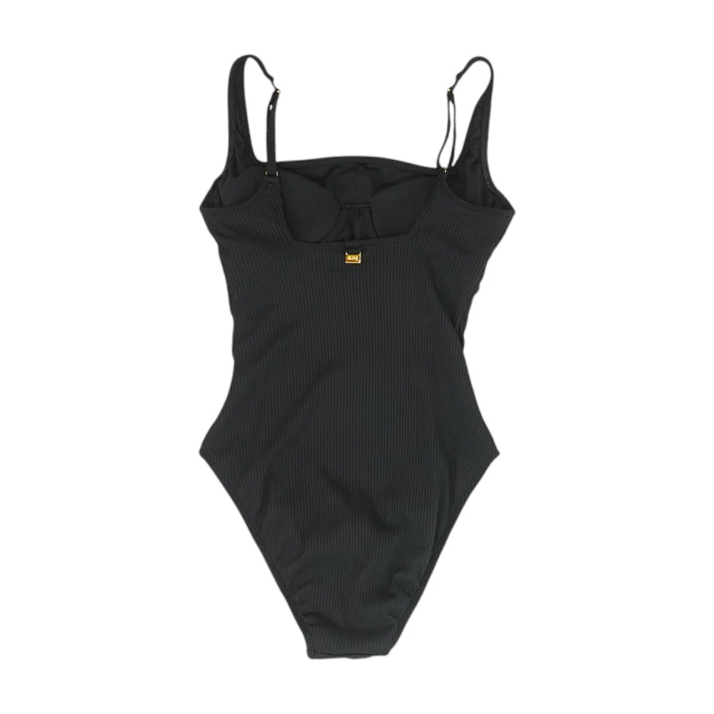 Black Striped One-Piece - Image 2
