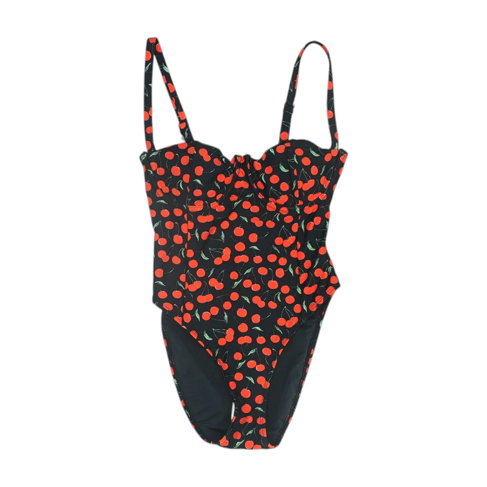 Black Print One-Piece