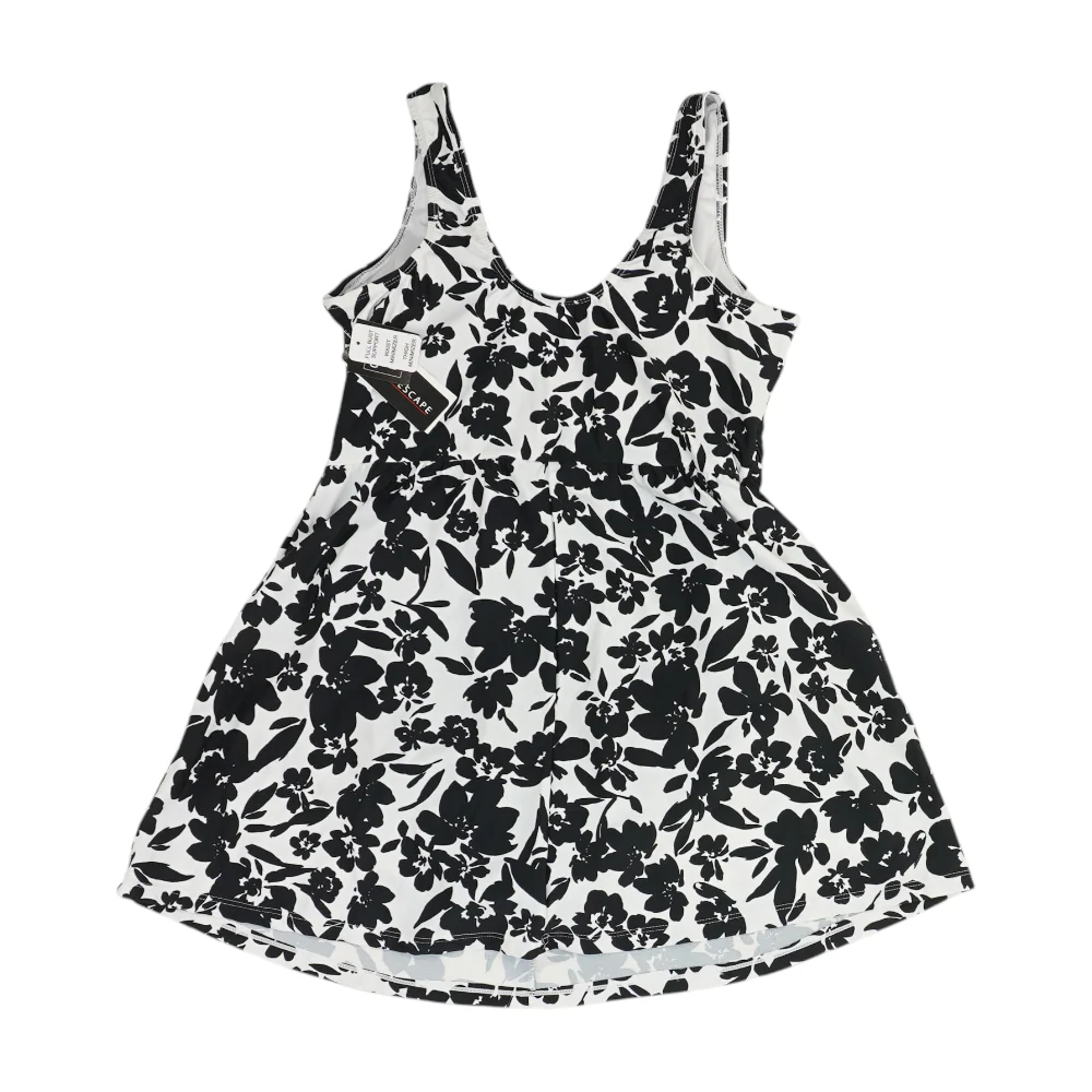 Black Floral One-Piece - Image 2