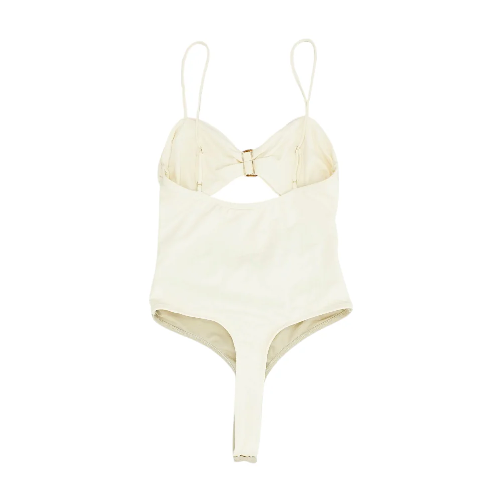 Beige Color Block One-Piece - Image 2