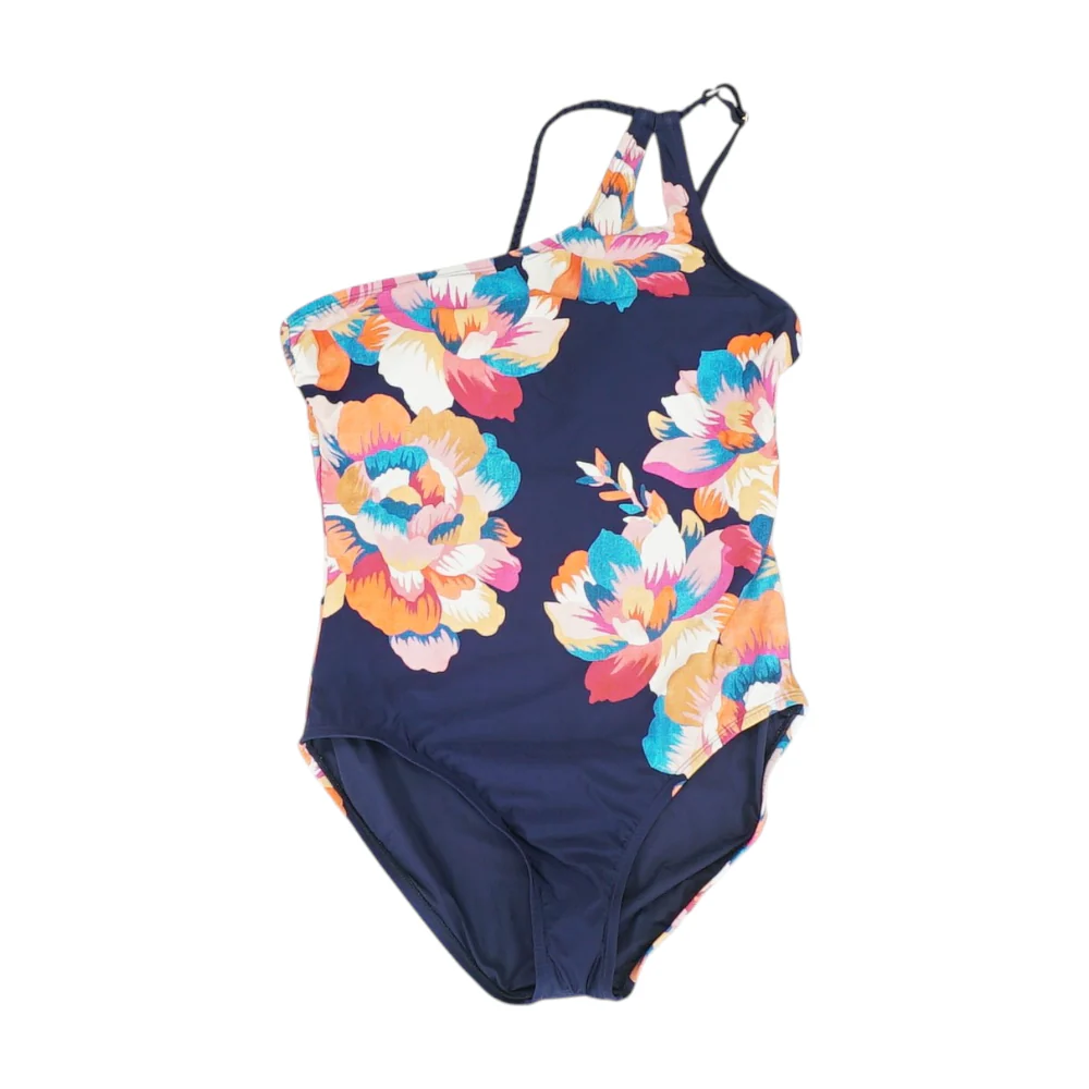 Navy Floral One-Piece