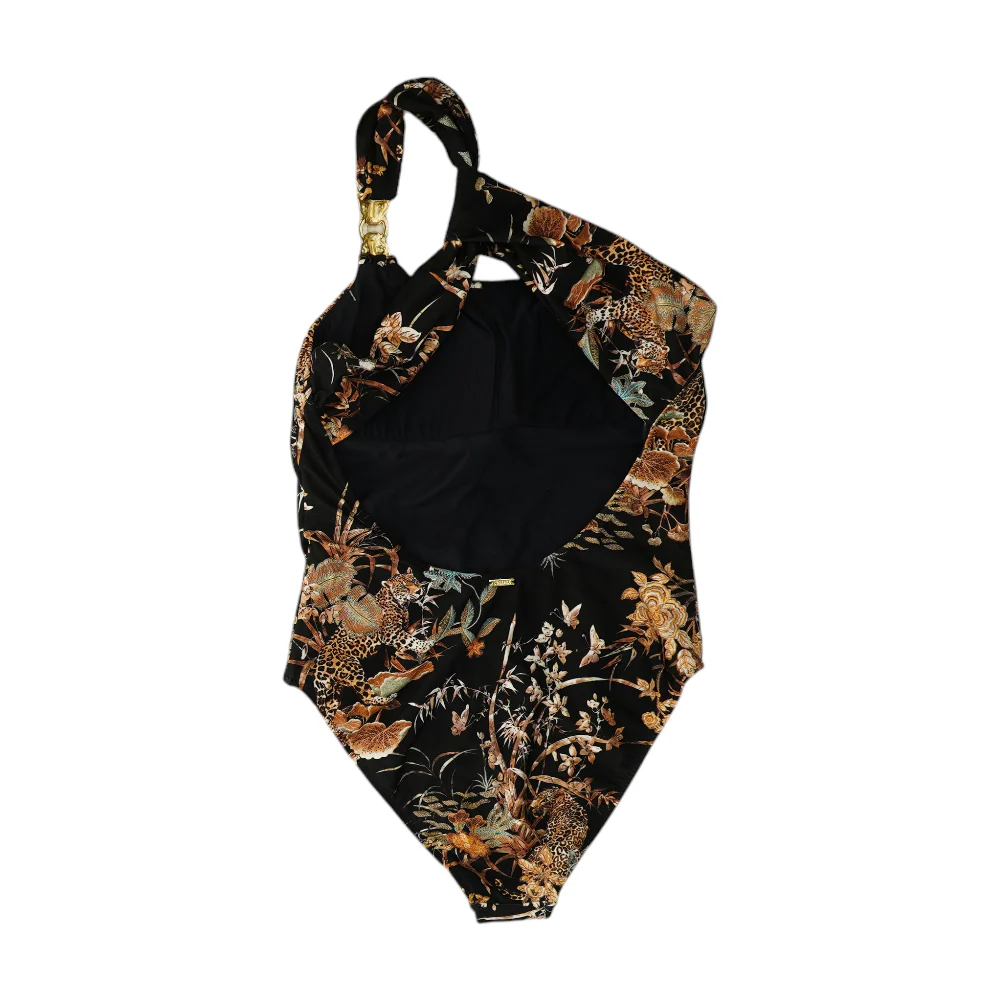 Black Floral One-Piece - Image 2