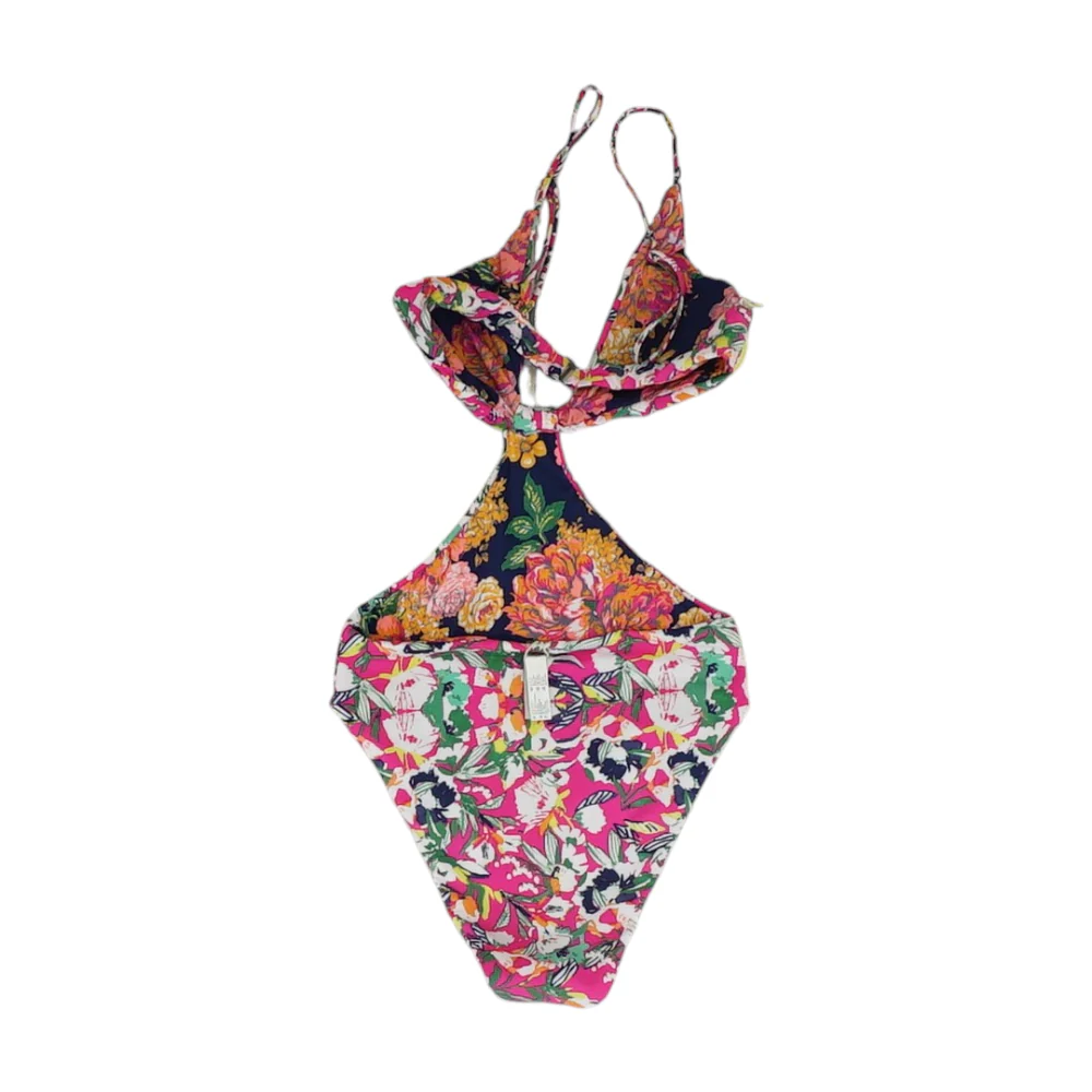 Pink Floral One-Piece - Image 2