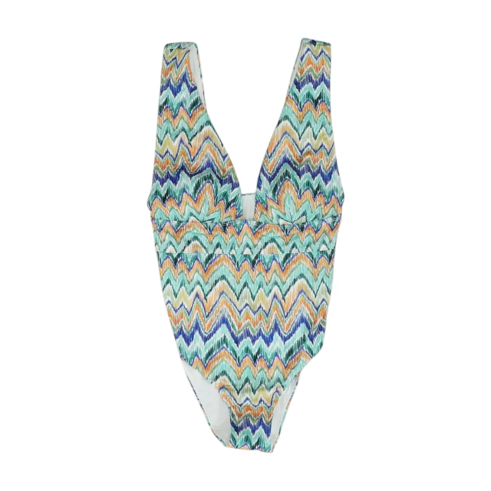 Green Chevron One-Piece