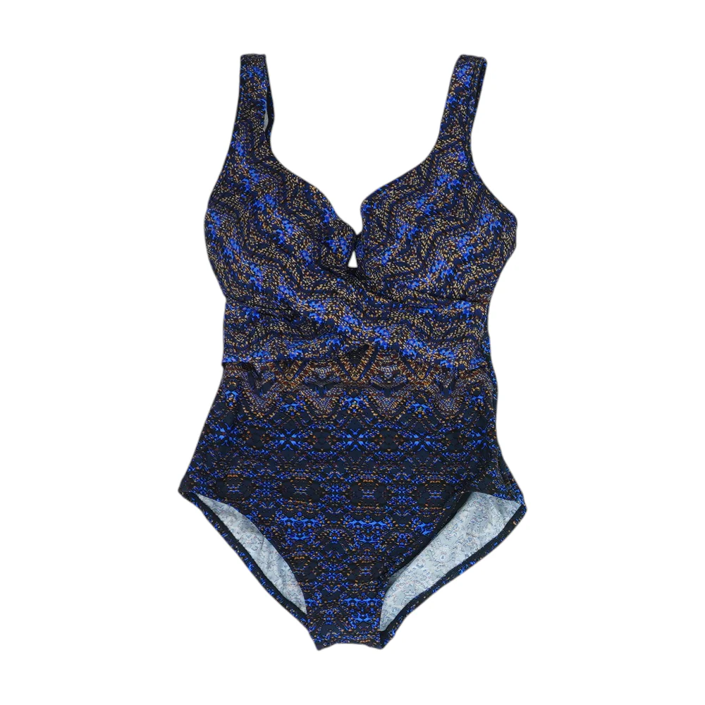 Blue Abstract One-Piece