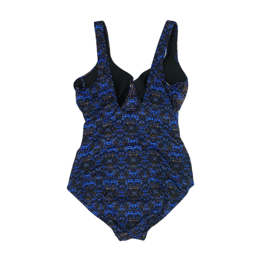 Blue Abstract One-Piece - Image 2