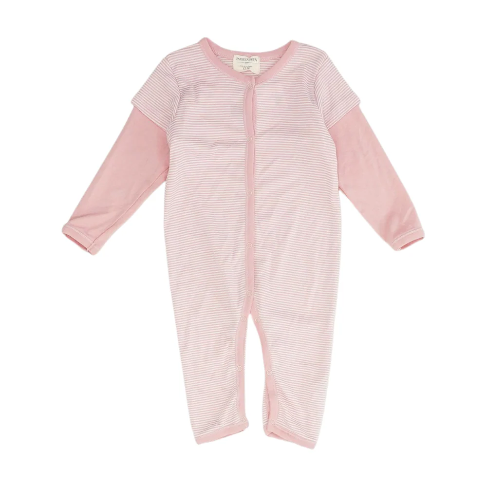 Pink Striped One-Piece