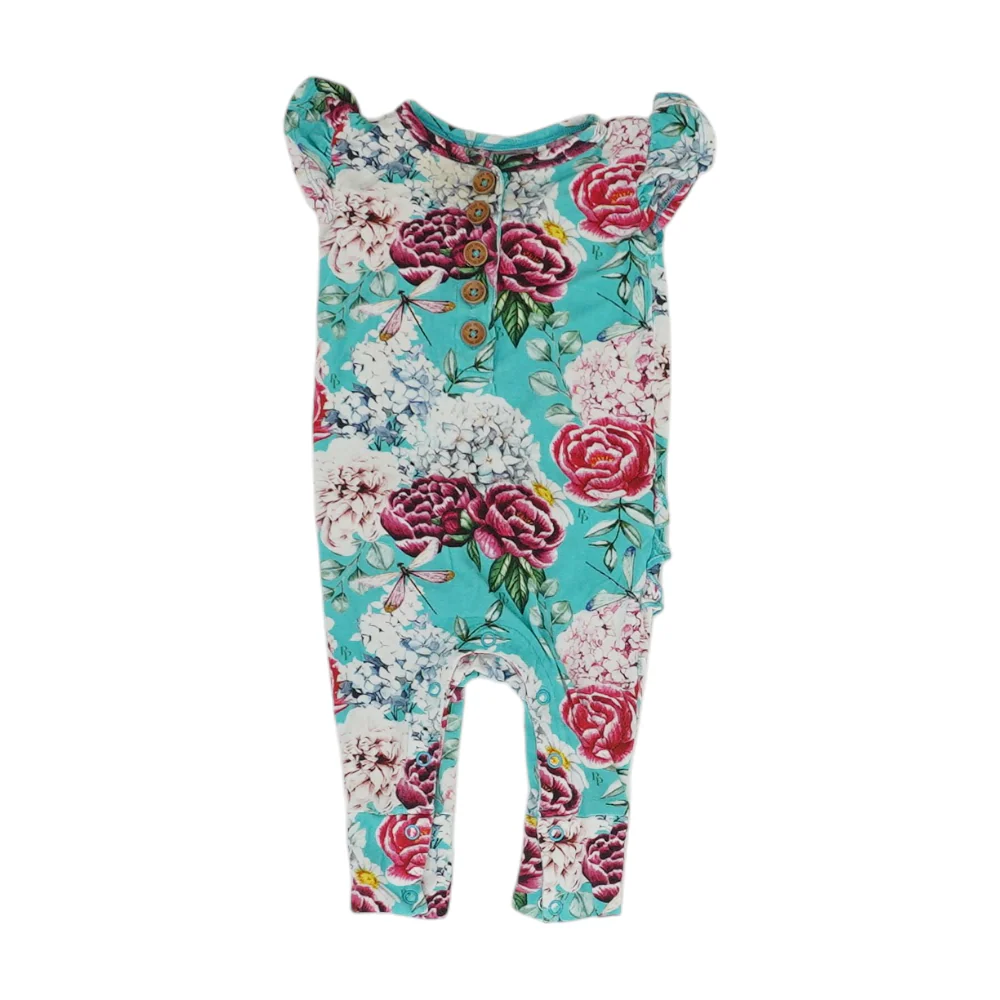 Blue Floral One-Piece