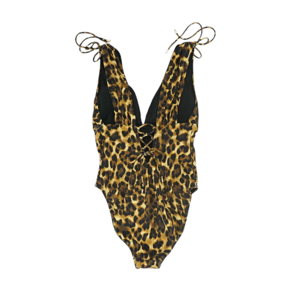 Black Animal Print One-Piece - Image 2