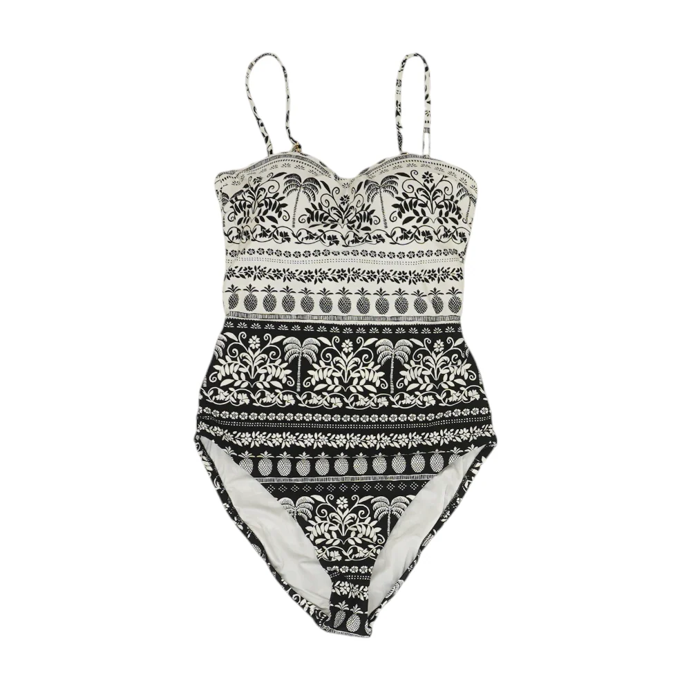 Black Print One-Piece
