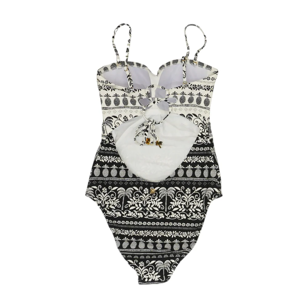 Black Print One-Piece - Image 2