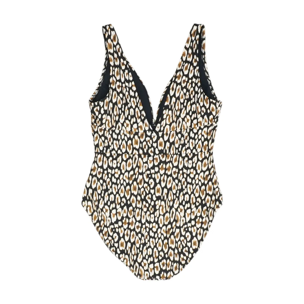 Black Animal Print One-Piece - Image 2