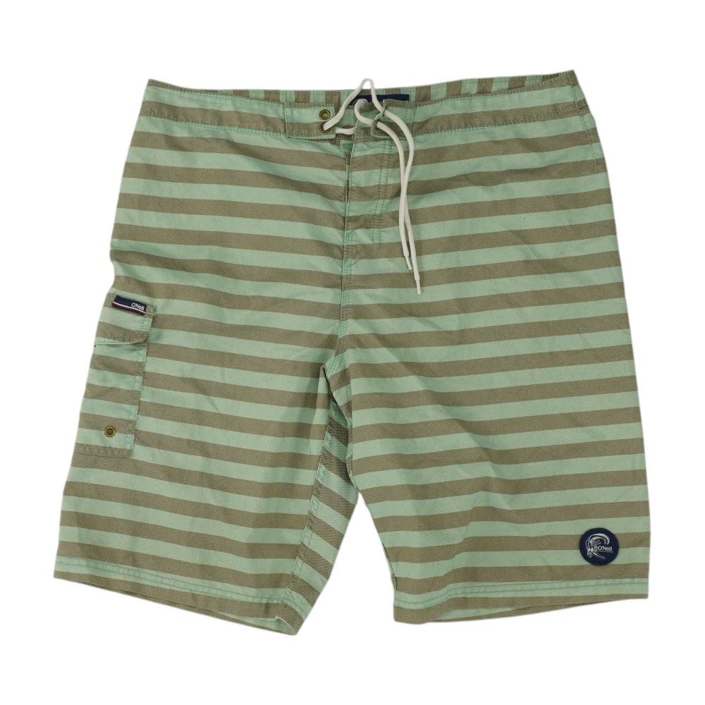 Green Striped Swim Bottom