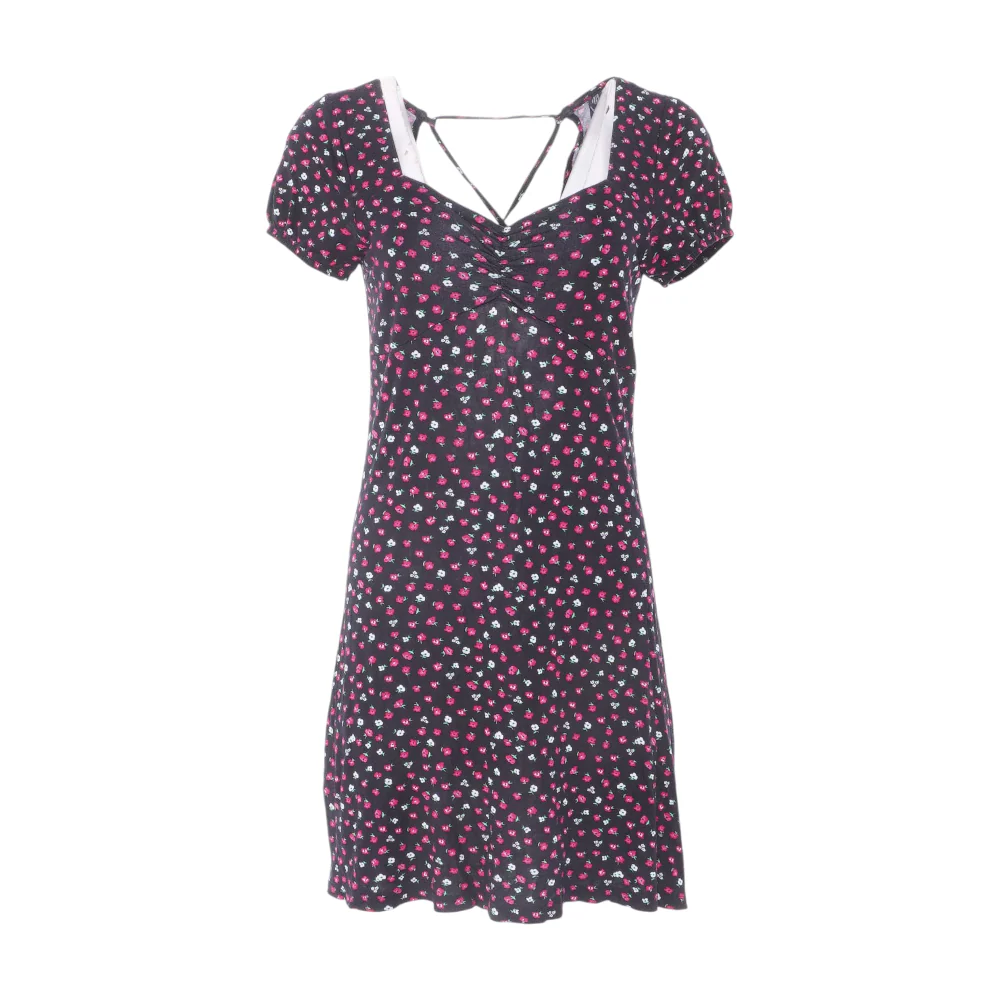 Black Floral Mini Dress