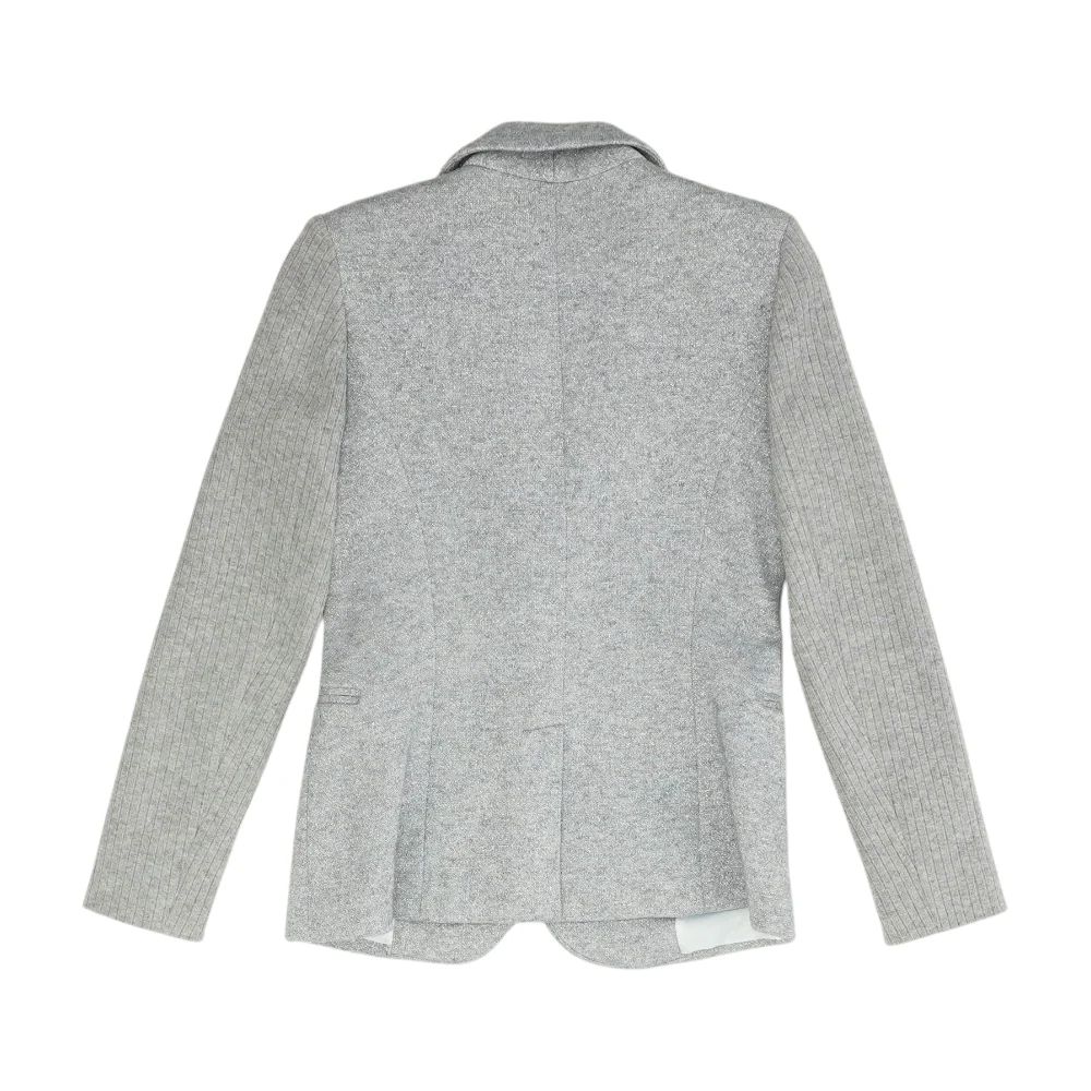 Gray Solid Blazer - Image 2