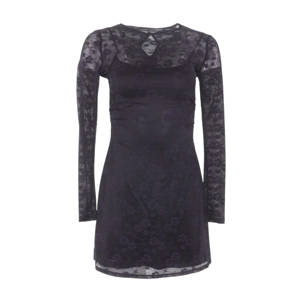 Black Floral Mini Dress