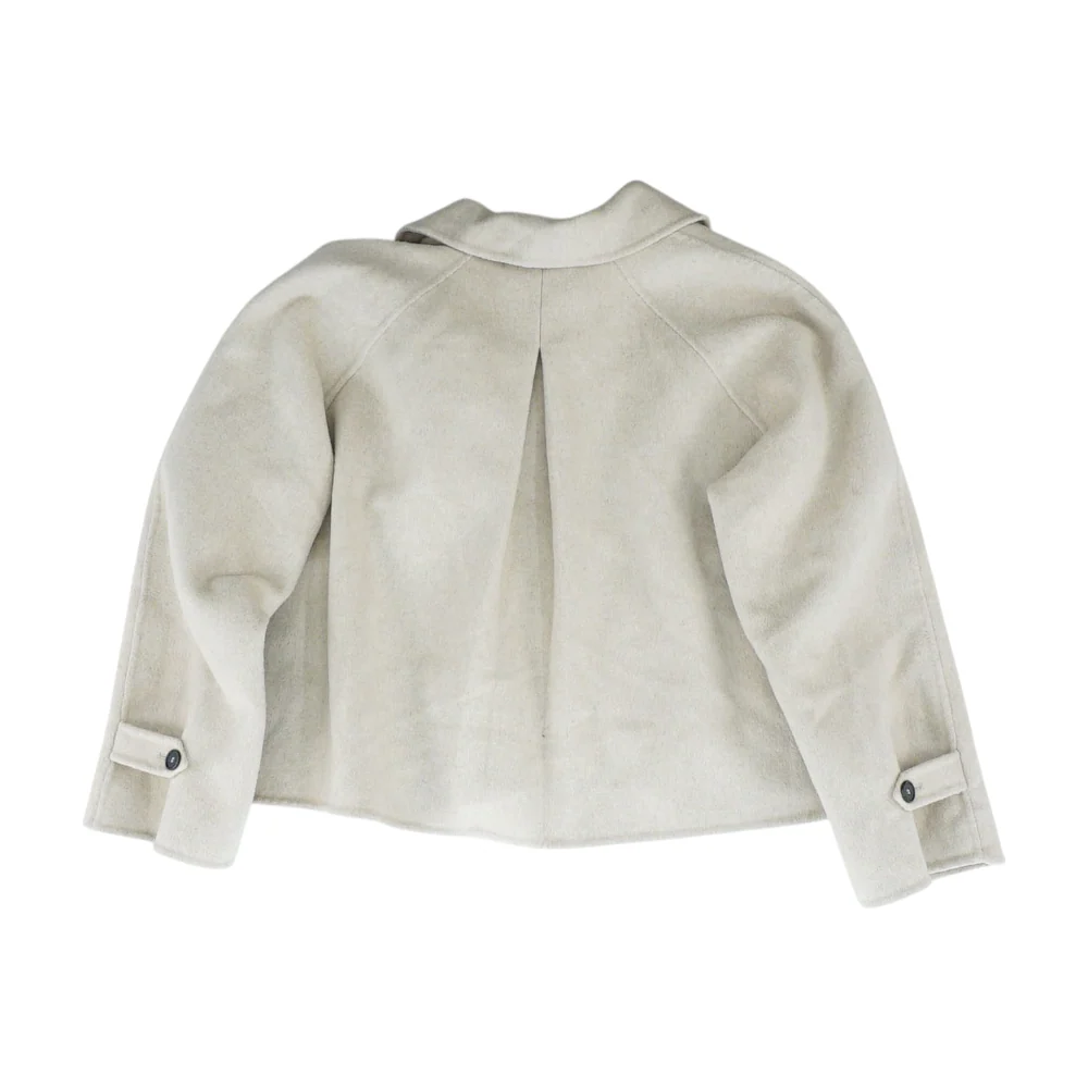 Beige Solid Jacket - Image 2