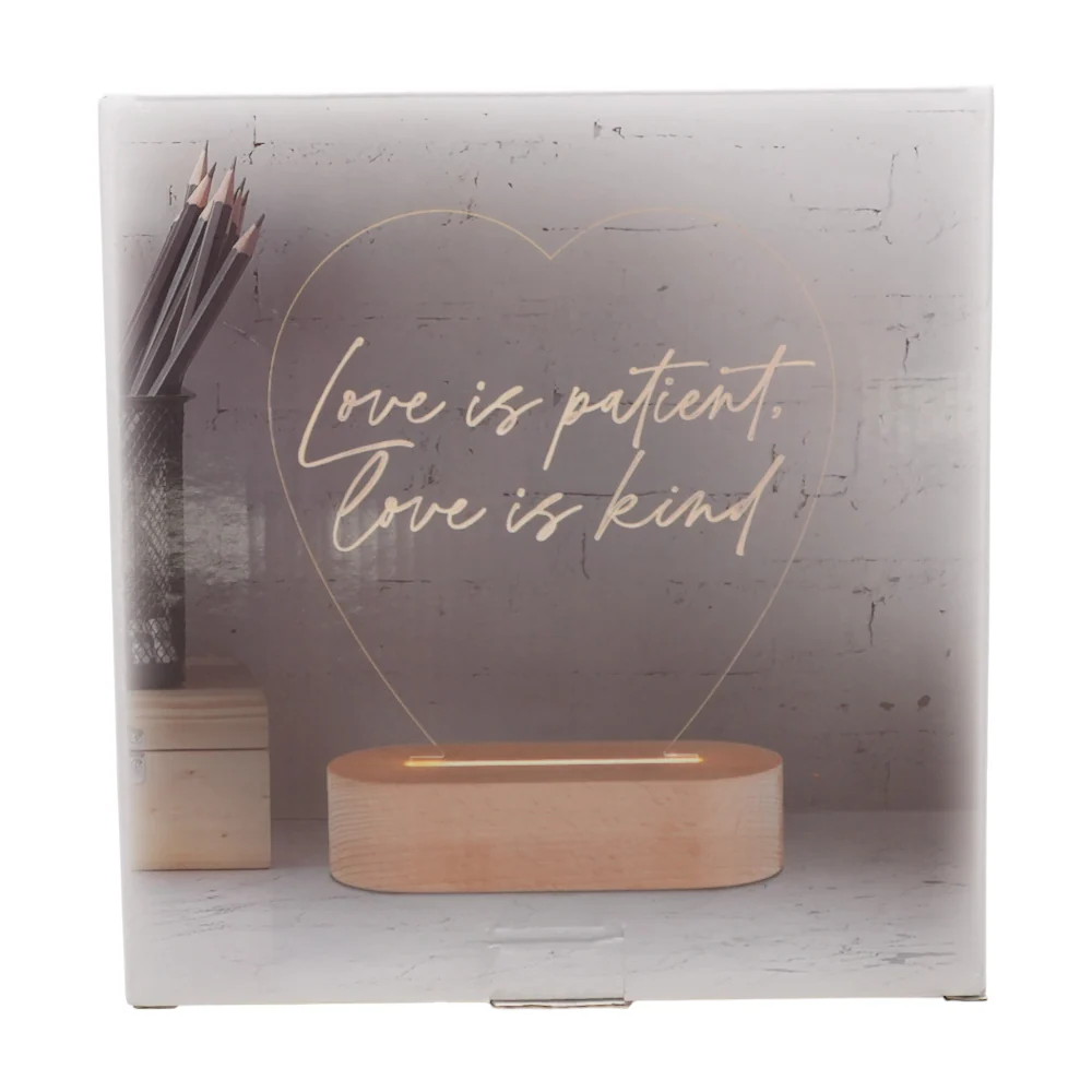 Love is Patient Desk Lamp