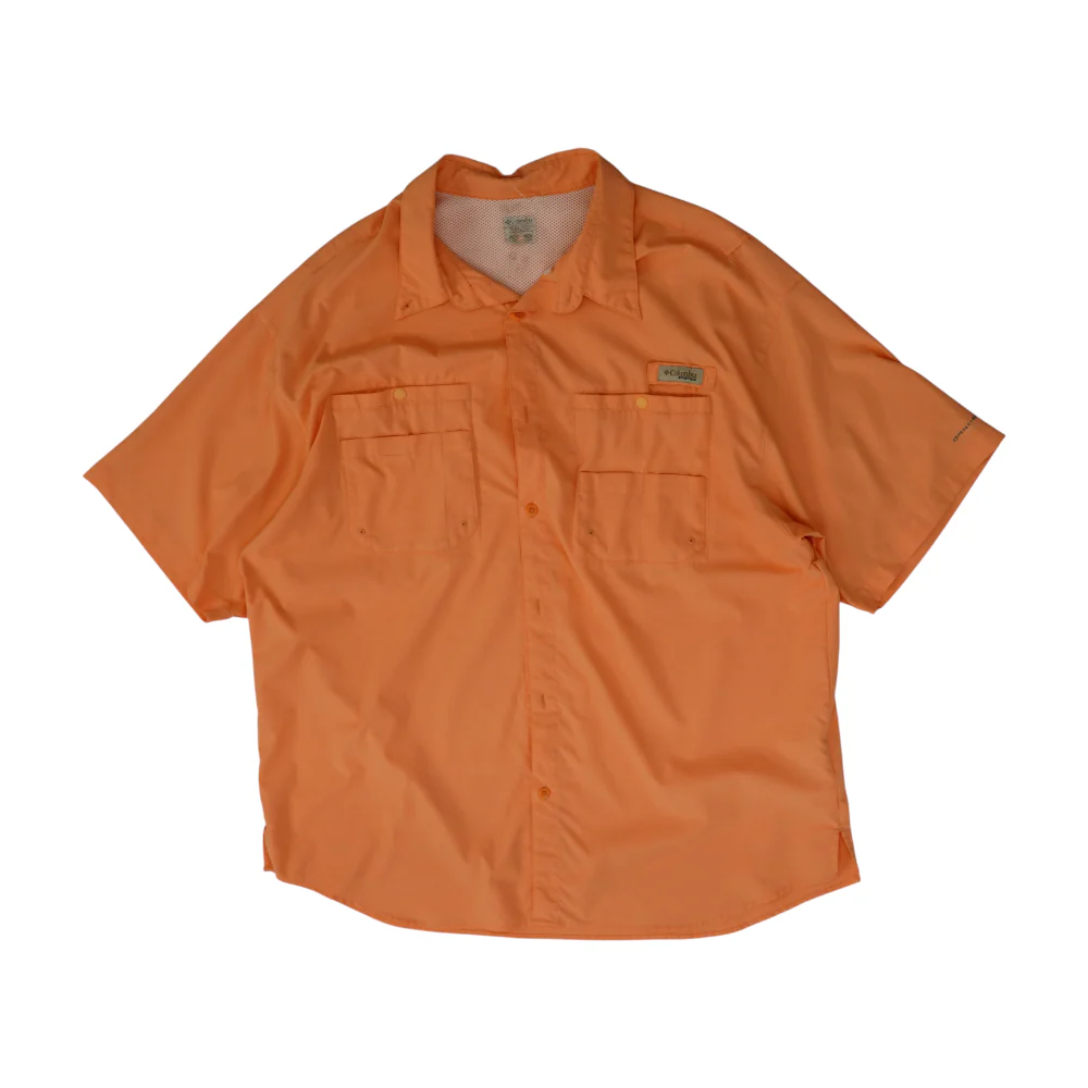 Coral Solid Outdoor Button Down