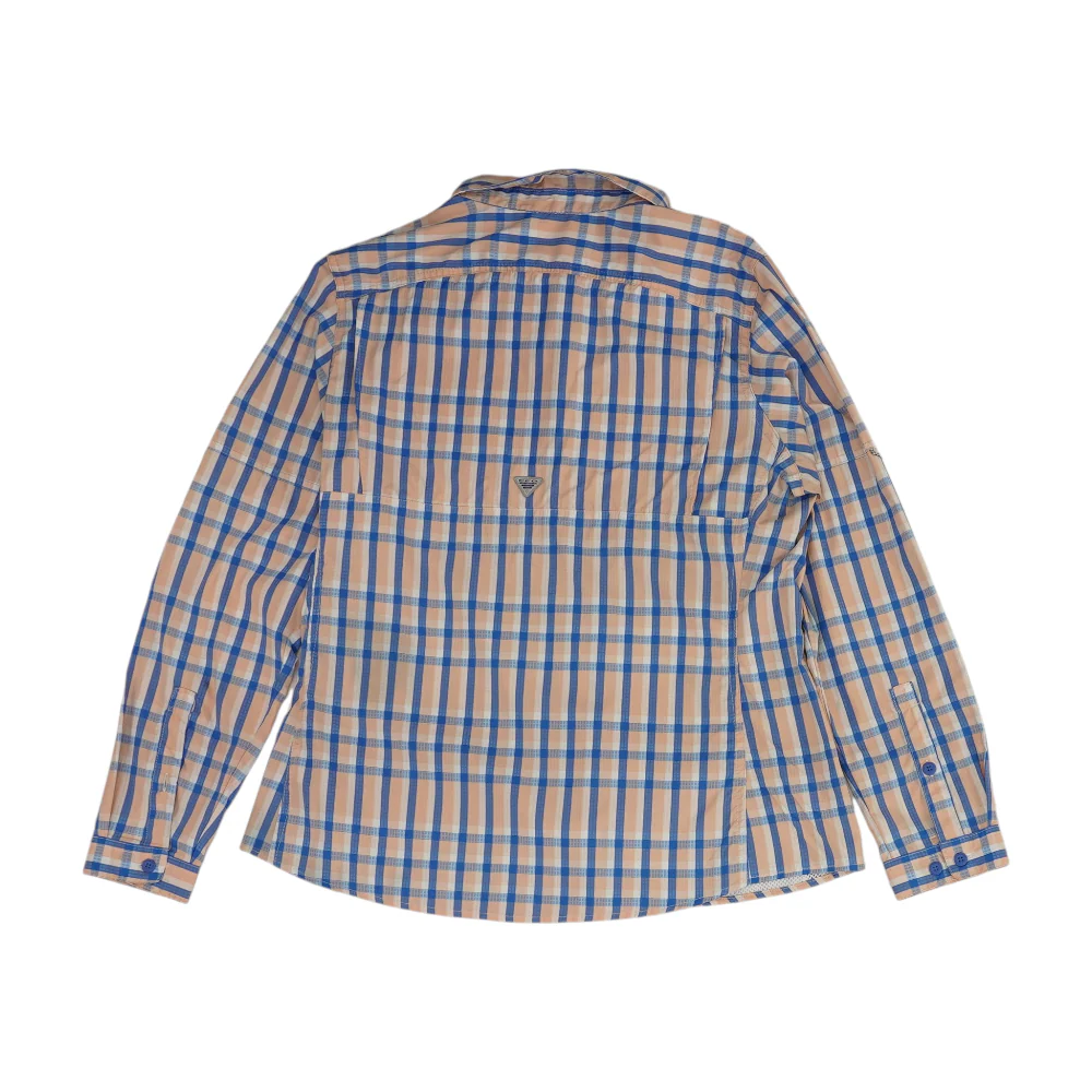 Peach Plaid Outdoor Button Down - Image 2