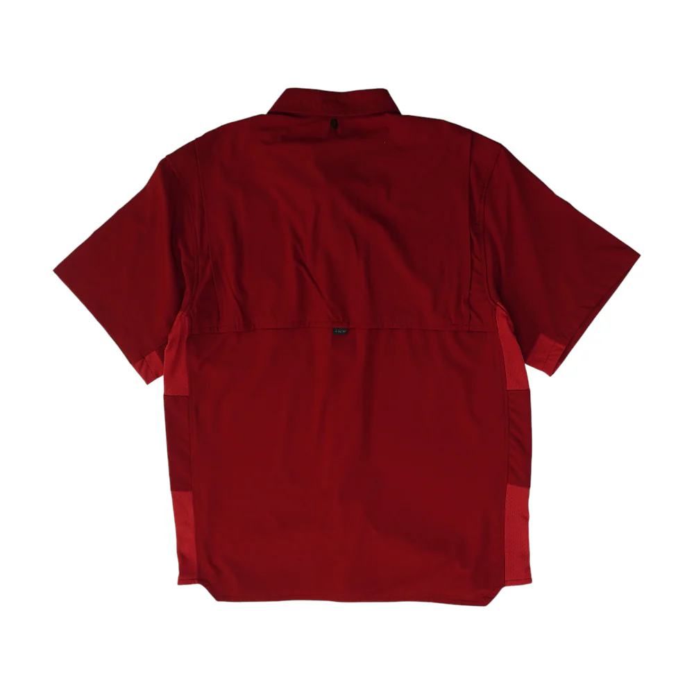Red Solid Outdoor Button Down - Image 2