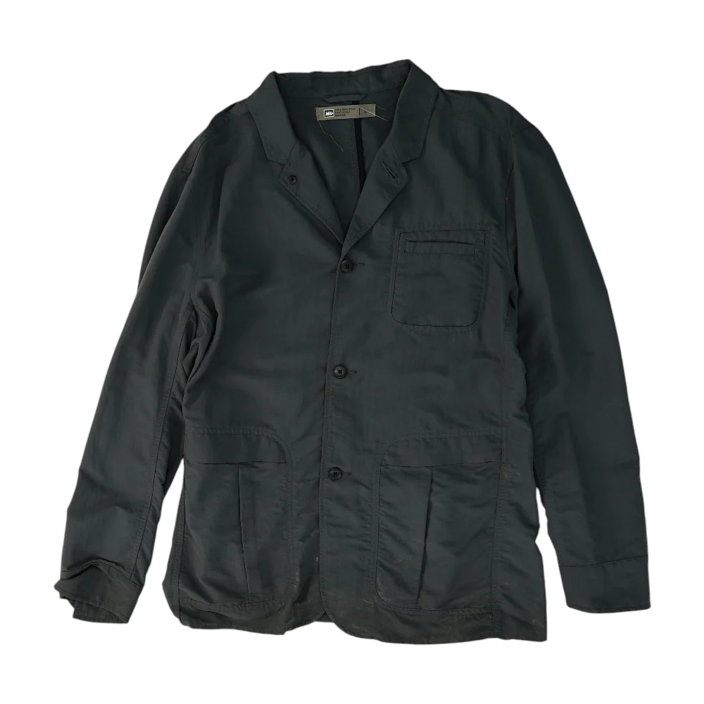 Gray Solid Outdoor Button Down