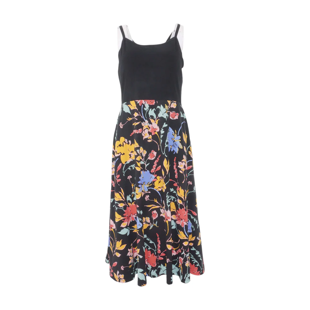 Multi Floral Midi Dress