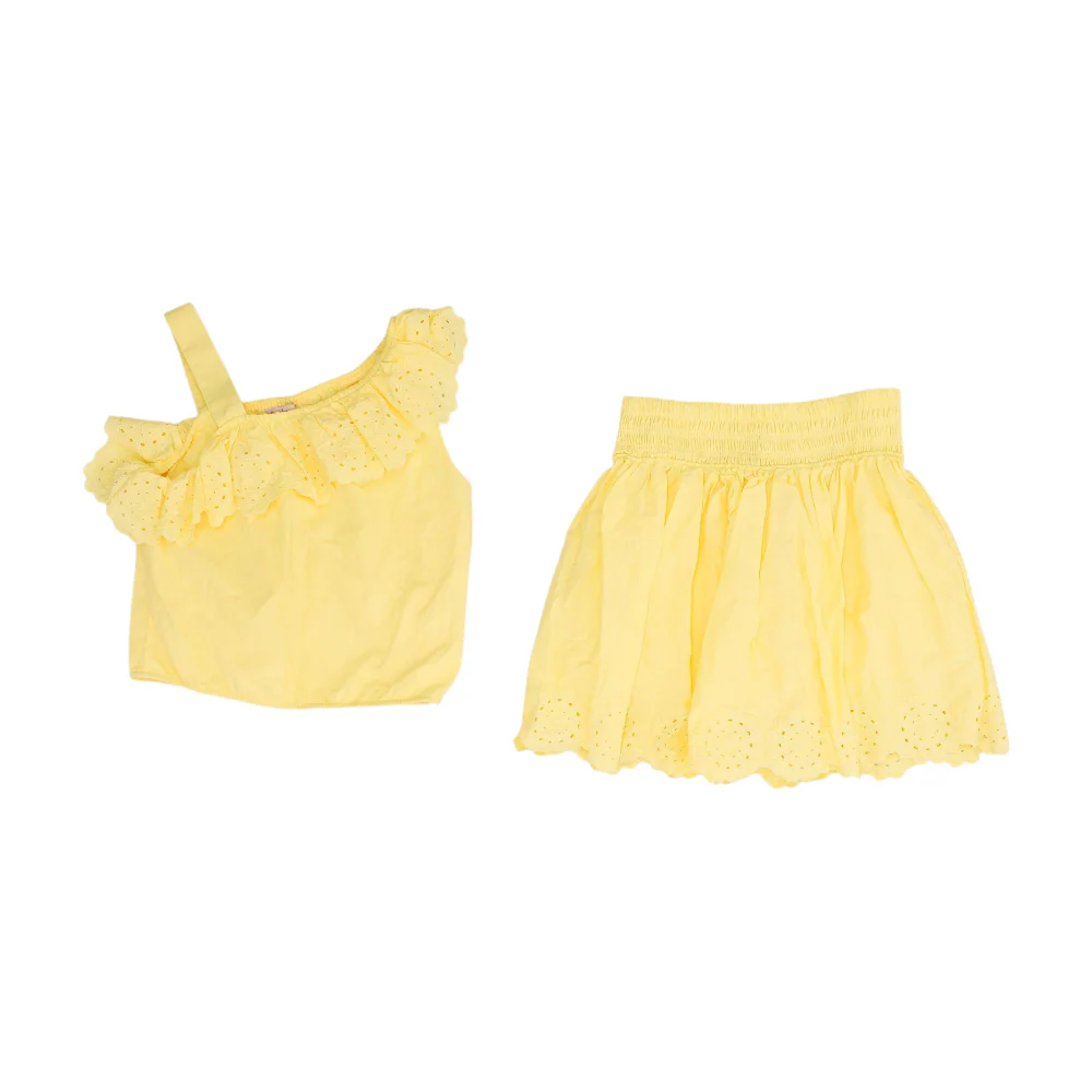 Yellow Sleeveless Set