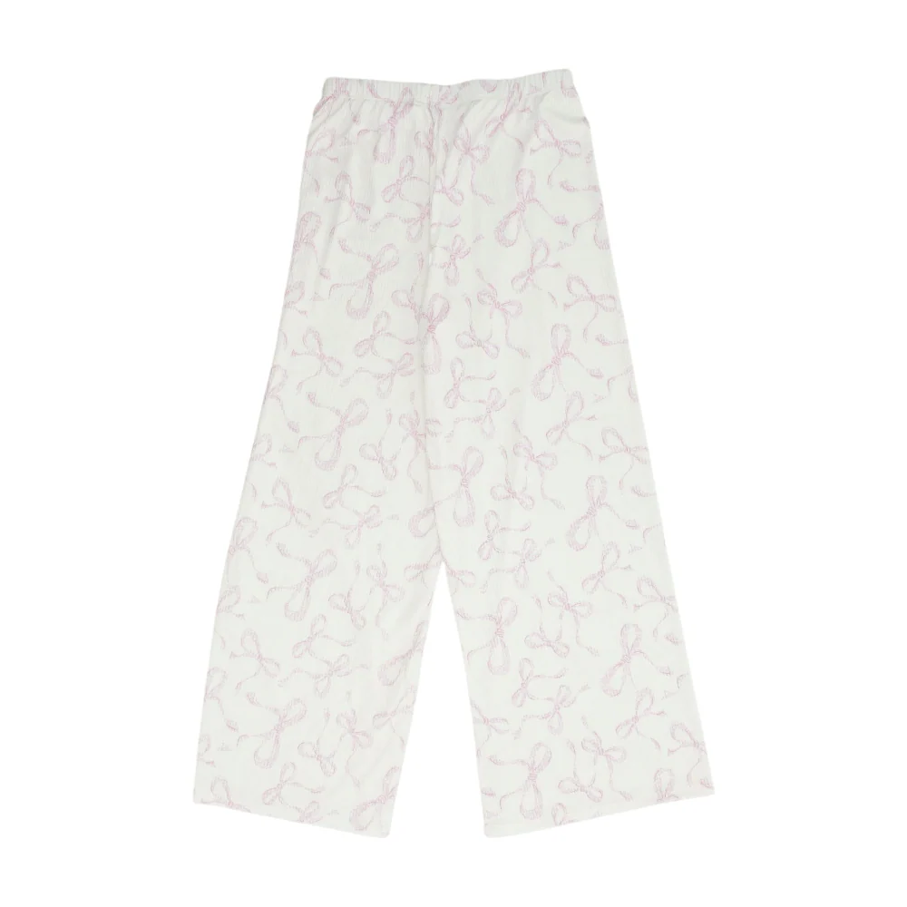 White Graphic Pajama Bottom - Image 2