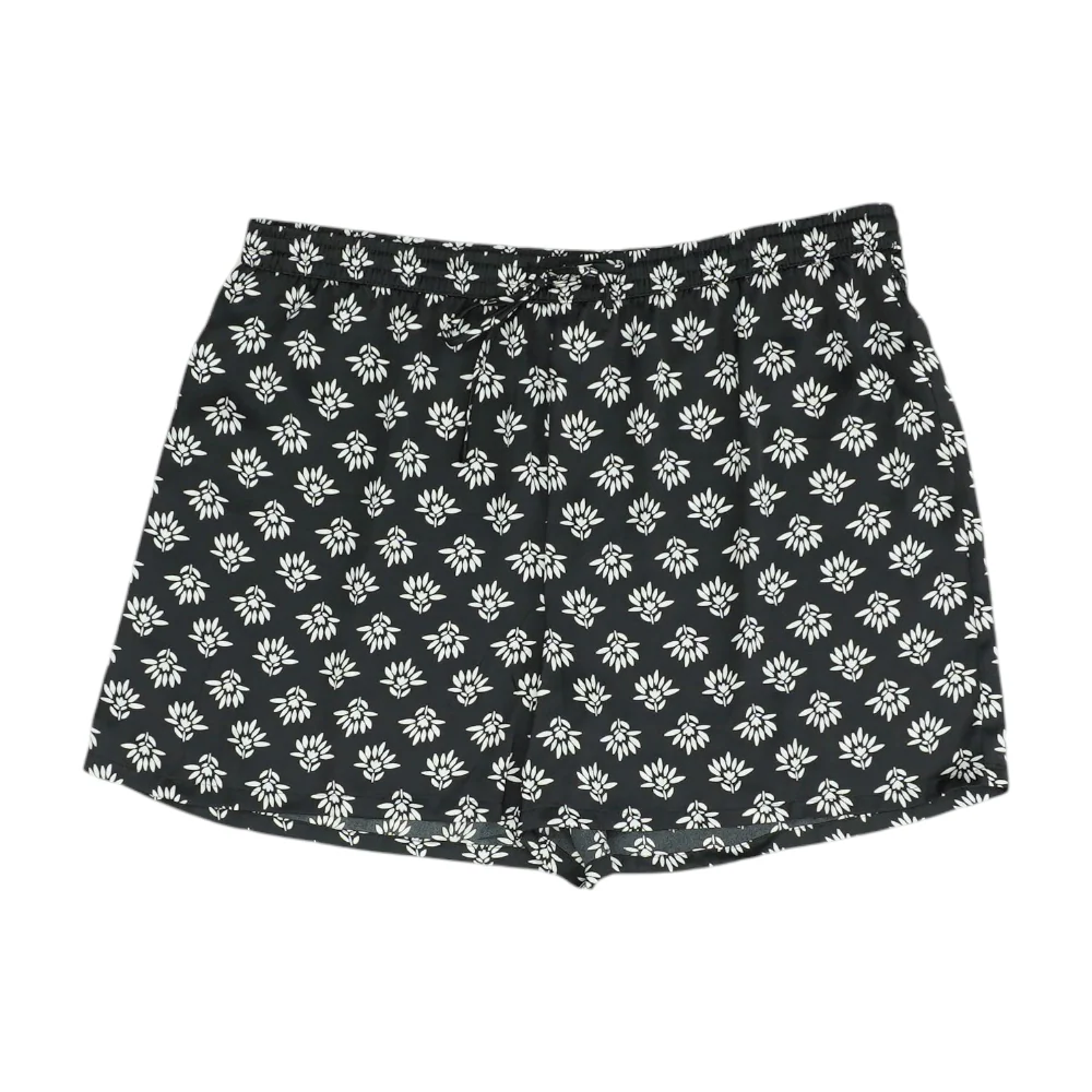 Black Graphic Pajama Bottom