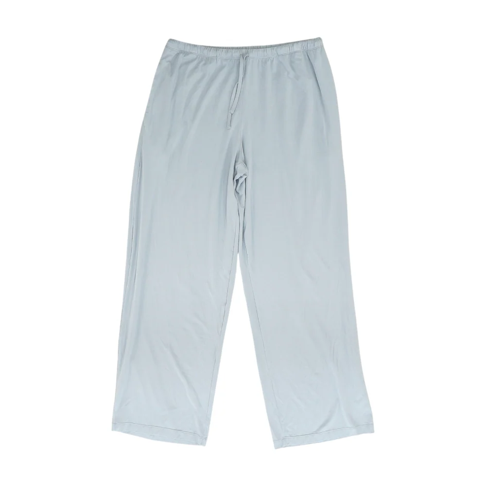 Blue Solid Pajama Bottom