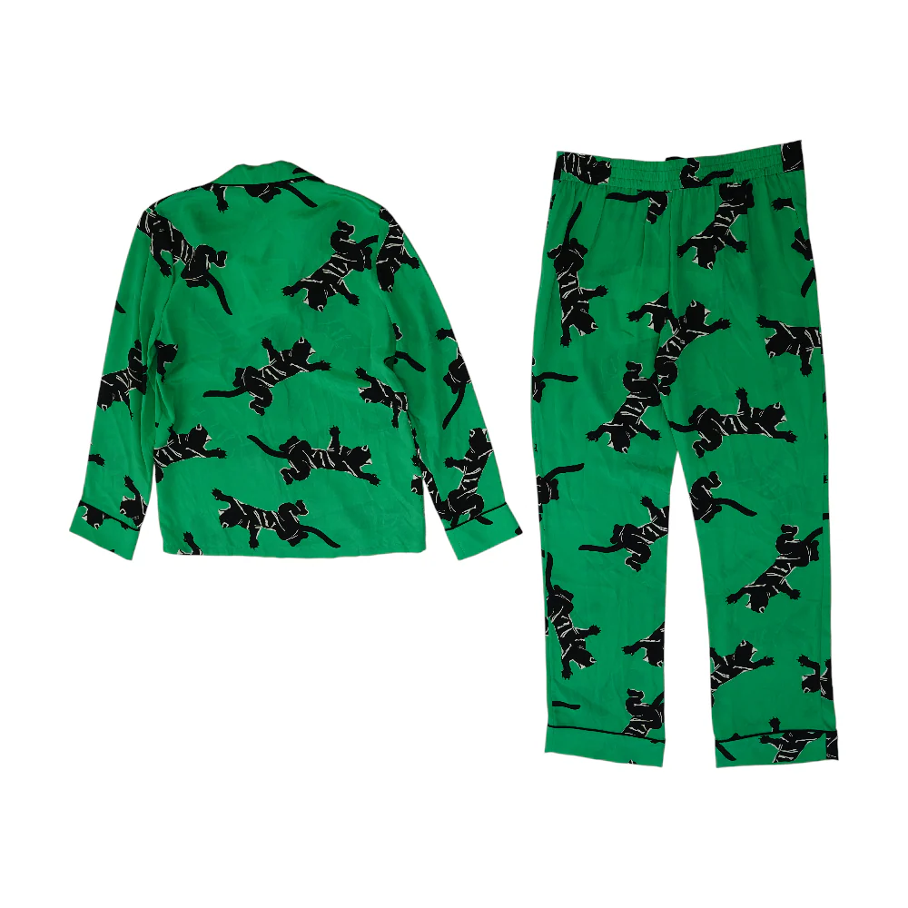 Green Print Pajama Set - Image 2