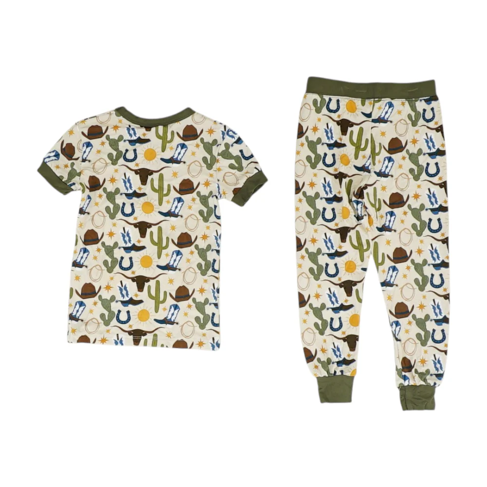Beige Print Pajama Set - Image 2